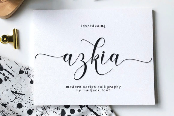 Azkia: A Script Font for Modern Web Design