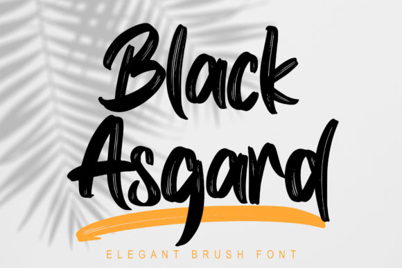 Black Asgard: A Bold Handwritten Font