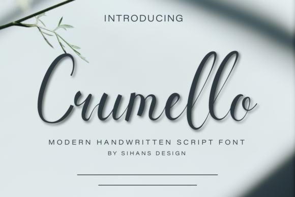 Crumello: A Romantic Script Font