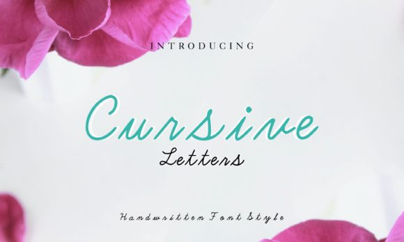 Cursive Letters Font for Creative Projects