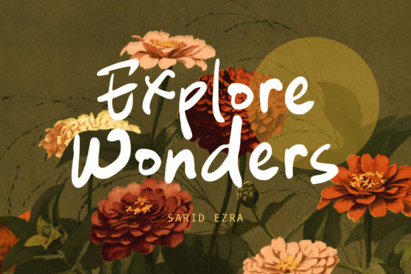 Explore Wonders: A Whimsical Script Font