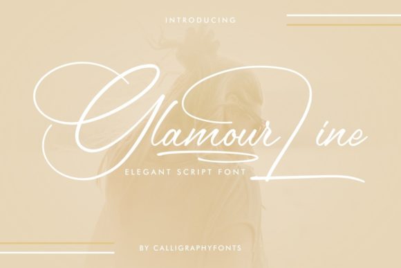 Glamour Line Font for Elegant Design
