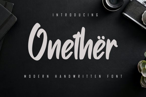 Onether: A Handwritten Font for Creative Makers