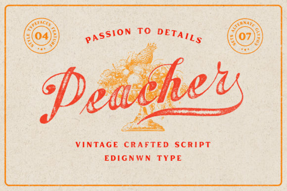 Peacher: A Stylish Font for Creative Campaigns