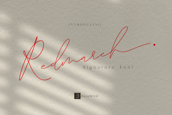 Redmarch: A Stylish Script Font for Business