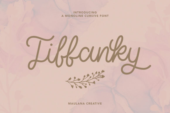 Tiffanky: A Handwritten Font for Elegant Design