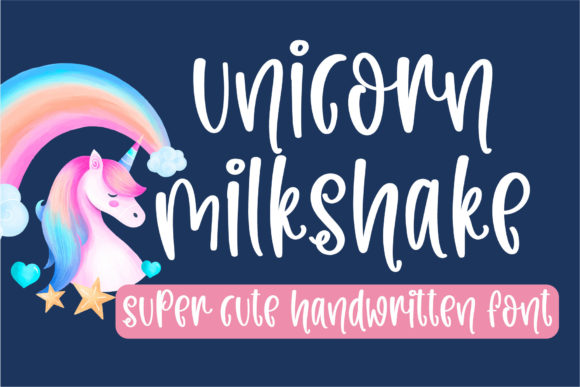 Unicorn Milkshake Font for Creative Marketing
